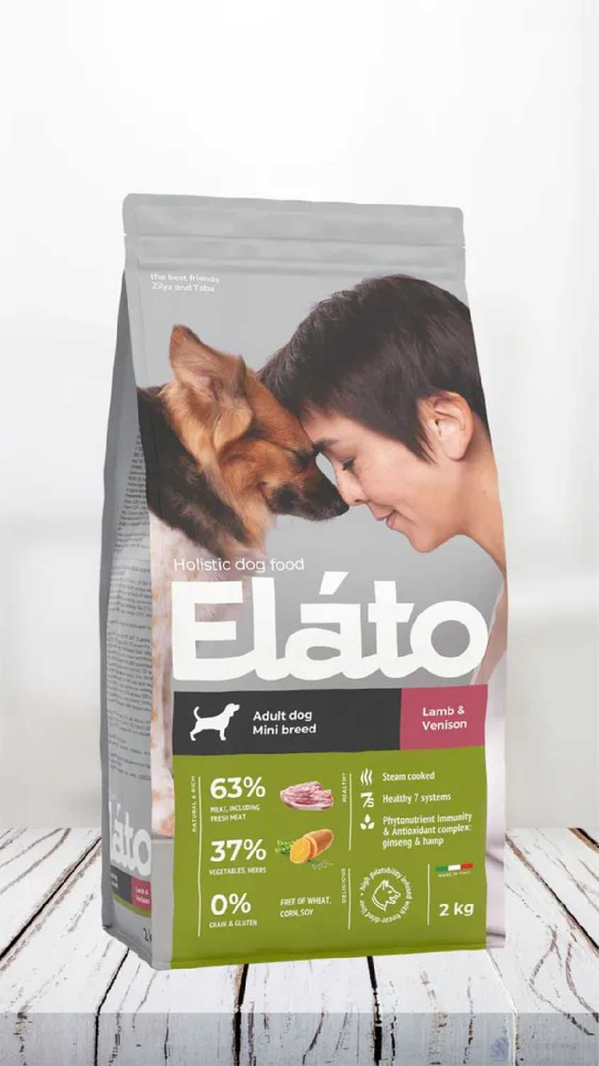 Корм для взрослых собак мелких пород Elato Holistic с ягненком и олениной фотография 15