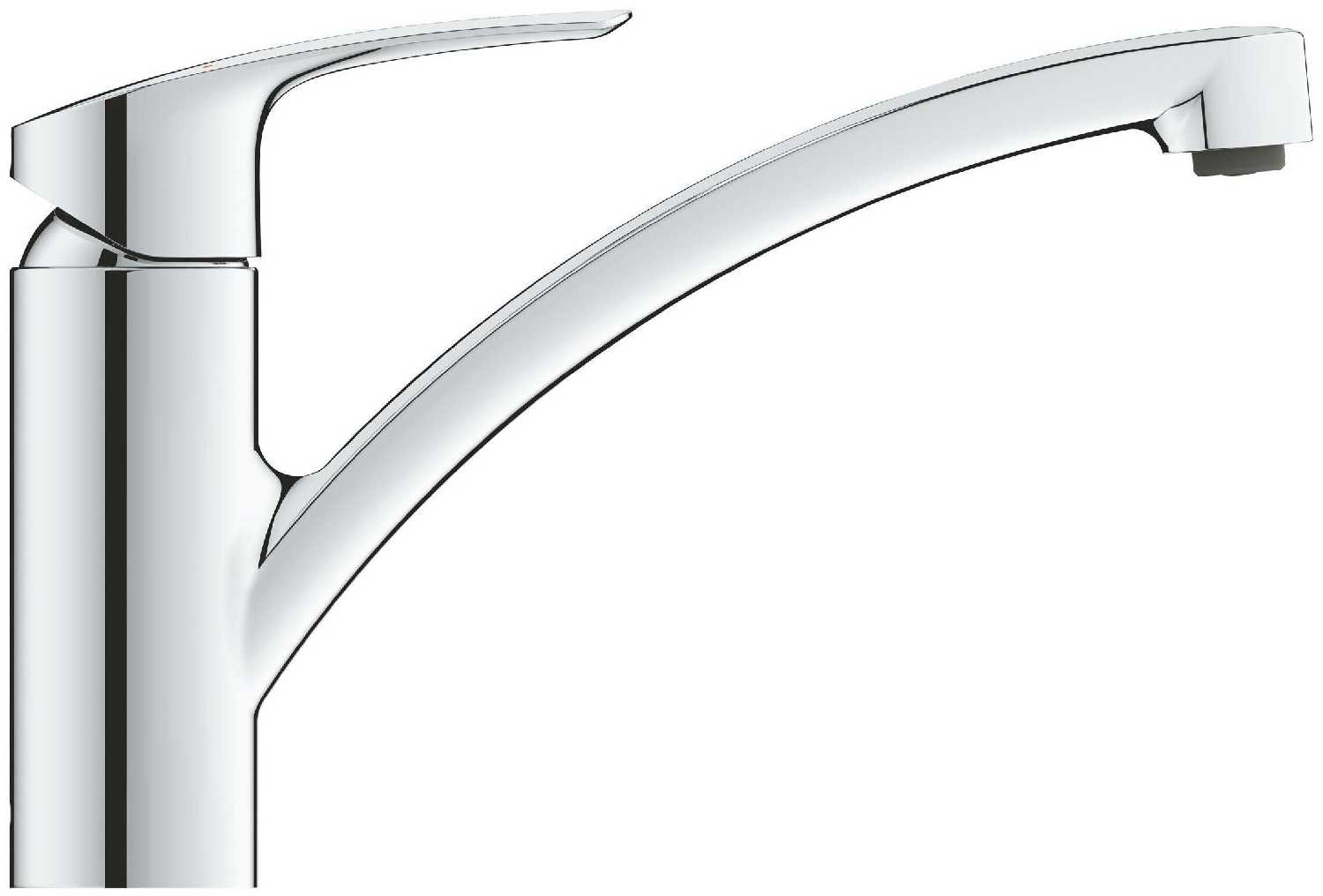 Смеситель для кухни GROHE Eurosmart 2021, низкий излив, хром (30260003) фотография 3