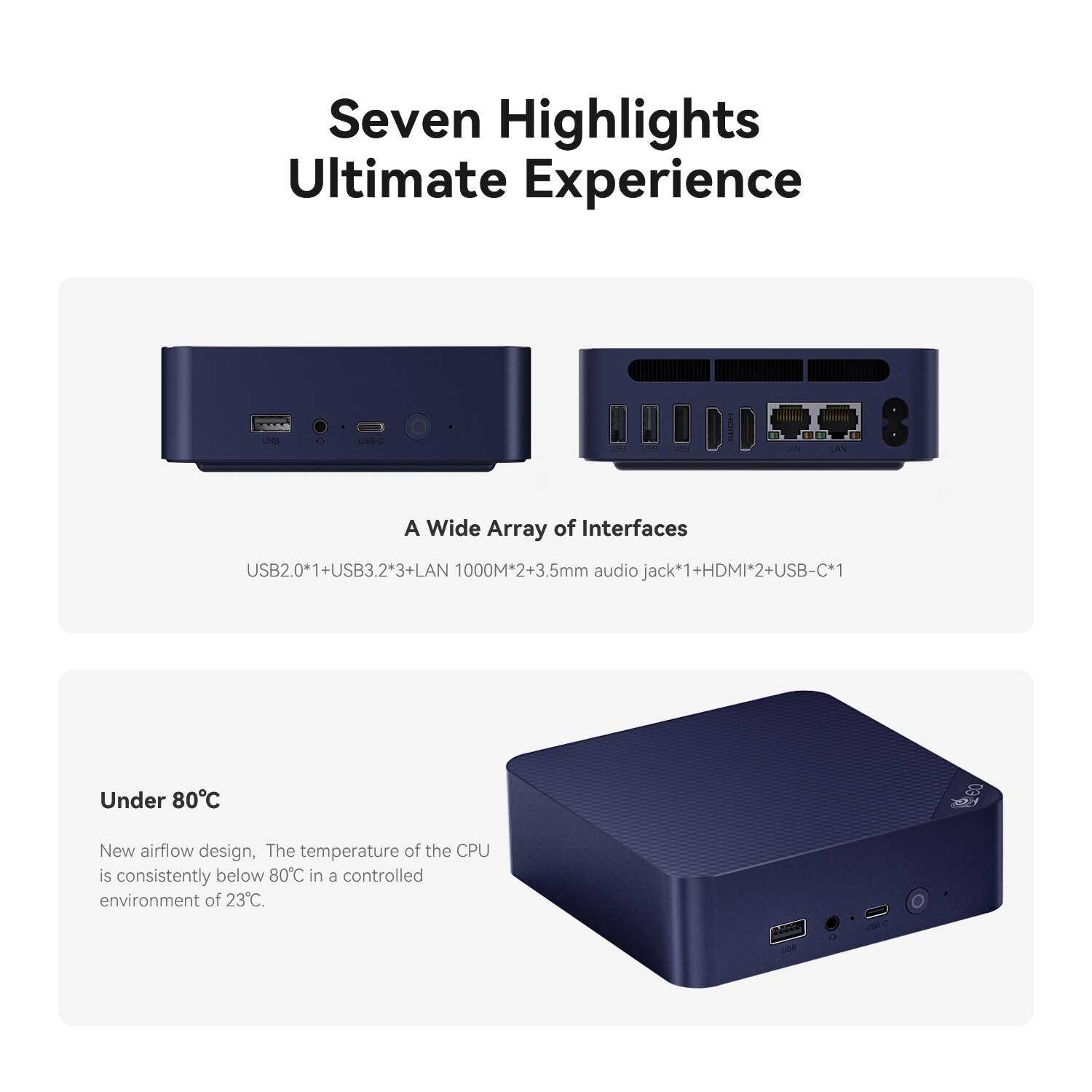 Мини ПК Beelink EQ13 (Intel N200 Processor) фотография 2