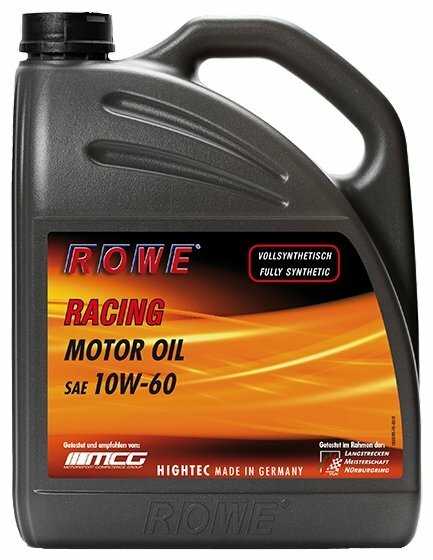 Синтетическое моторное масло ROWE Hightec Racing Motor Oil SAE 10W-60 фотография 2