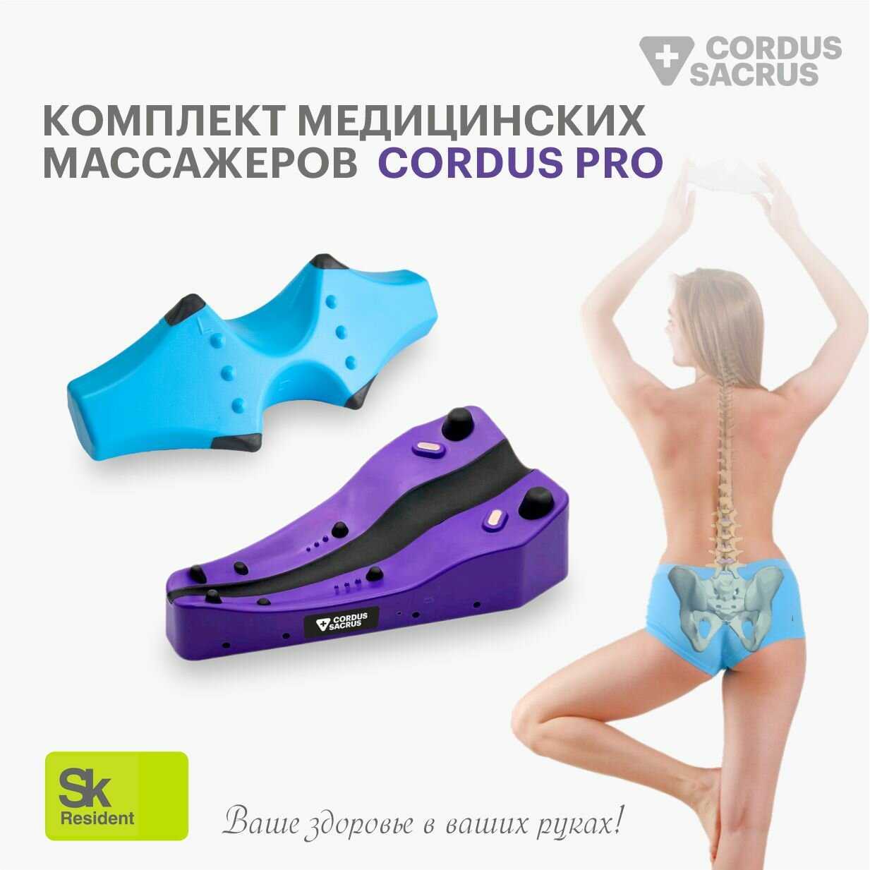 Cordus Plus комплект массажеров для спины шеи и поясницы фотография 1