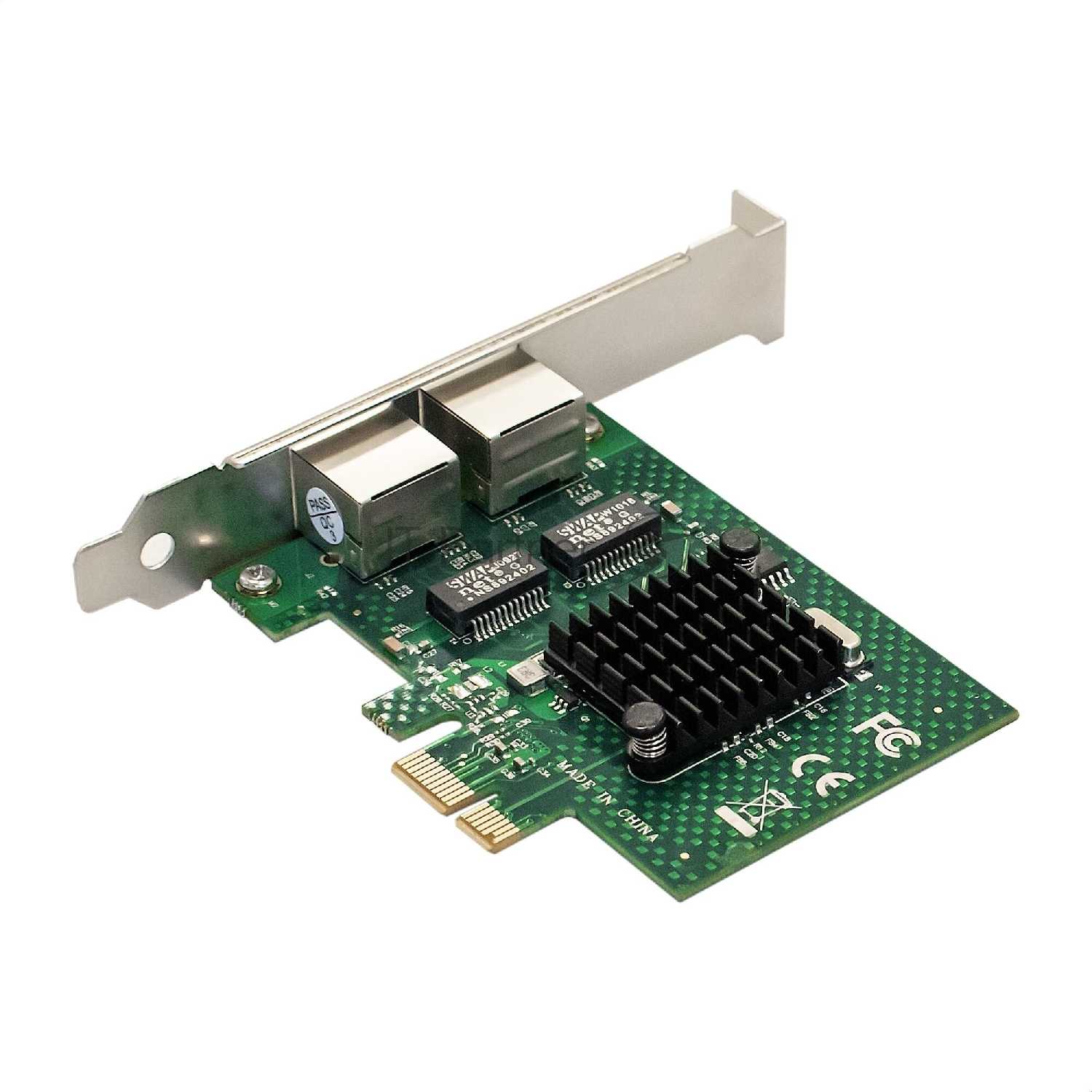 Сетевой адаптер EXEGATE EXE-BCM5720 (PCI-E x1 v2.0, 2xRJ45, 10/100/1000Mbps) фотография 1