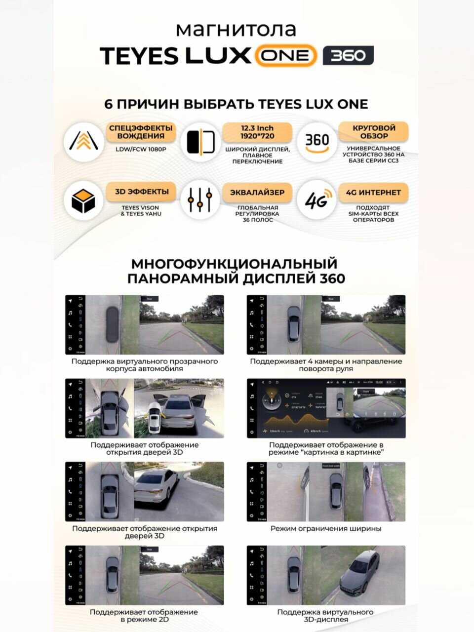 Штатная магнитола Teyes LUX ONE 360 (6/128) фотография 10