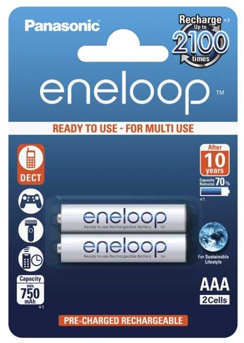 Аккумулятор Ni-Mh 750 мА·ч Panasonic eneloop AAA фотография 6