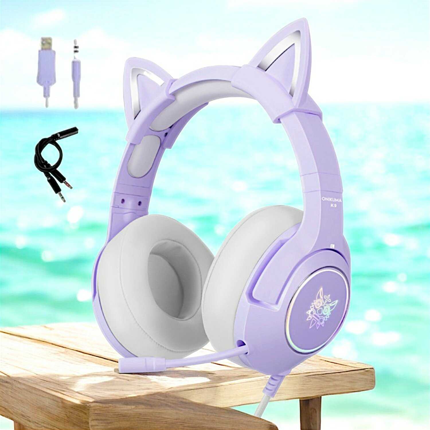 Игровые наушники ONIKUMA K9 Pur Cat фотография 1