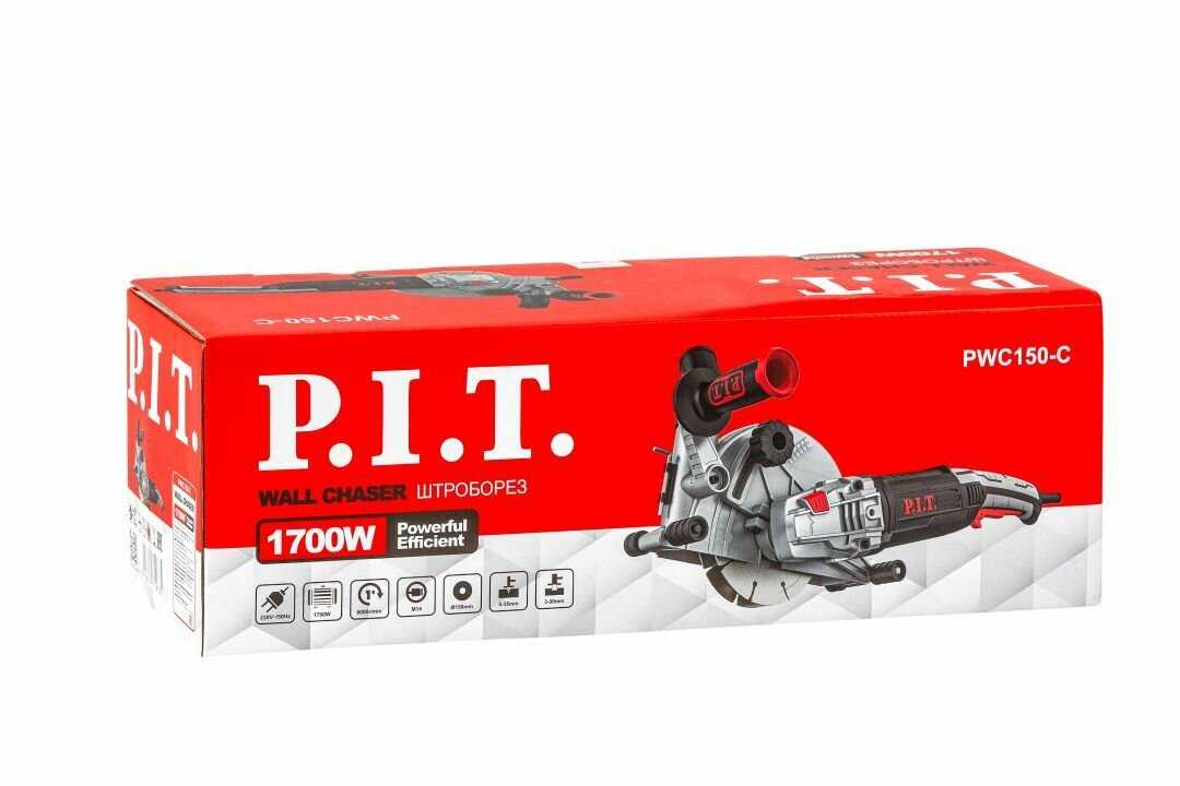 Штроборез P.I.T. PWC150-C (150мм, 1700Вт, 8000об/мин, глубина штроб. 35мм, ширина штроб. 30мм) фотография 3
