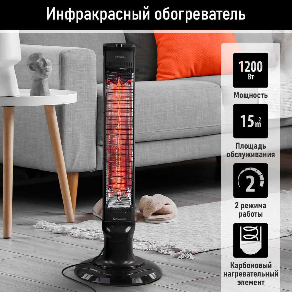 Инфракрасный обогреватель OBSIDIAN BS-IH2102A