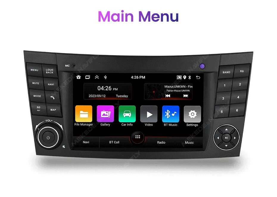 Автомагнитола Mercedes Benz Android (W211) фотография 27