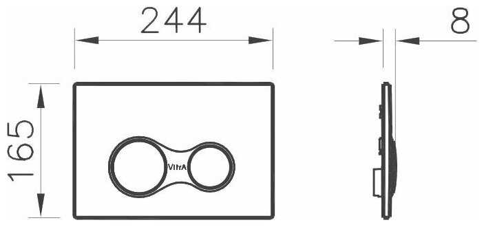 Кнопка смыва VitrA Sirius 740-0486 фотография 2