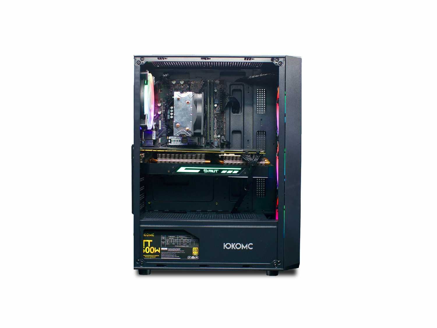 Игровой компьютер юкомс i3 14100F, RX 5700 XT 8GB, SSD 2TB, 32GB DDR4, БП TT500 500W фотография 17