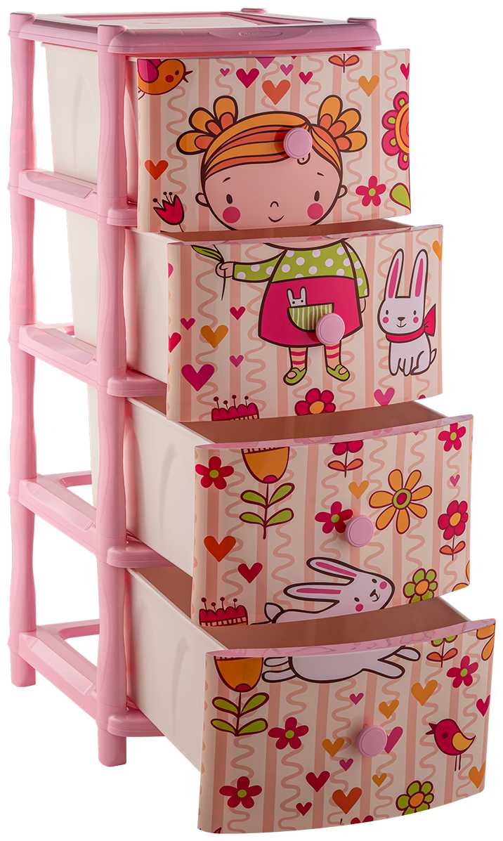 Комод Элластик-Пласт детский пластиковый 40х47х98см фотография 1