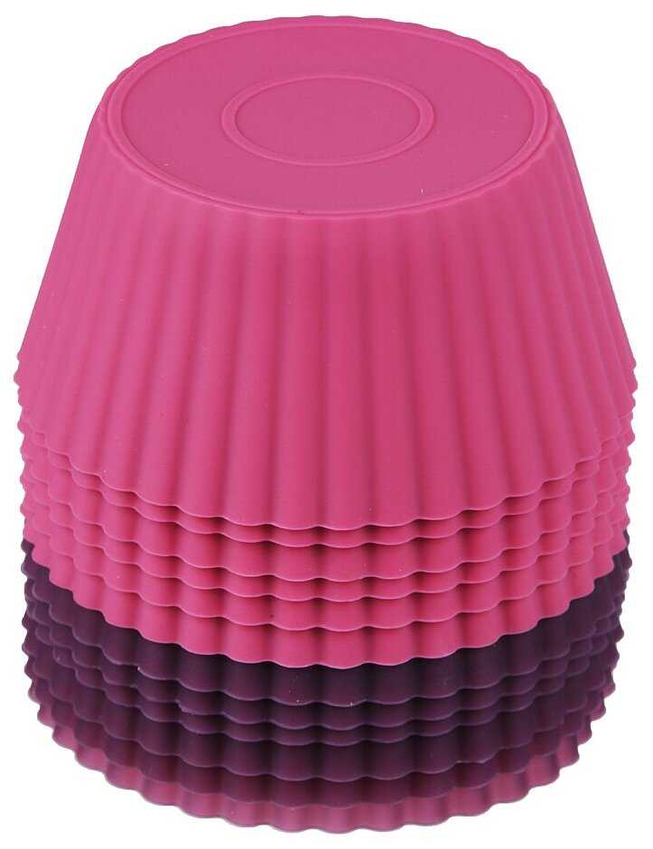 Набор форм для выпечки кексов SATOSHI алион 6ШТ, 9,5X4,4СМ, силикон фотография 2