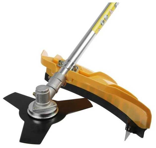 Триммер бензиновый тундра, Easy-start, леска/нож, 43 см3, 2 л. с, в двух коробках фотография 1