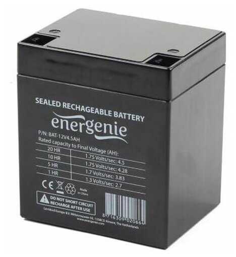 Аккумуляторная батарея Energenie BAT-12V4.5AH (12В 4.5 А·ч) фотография 1