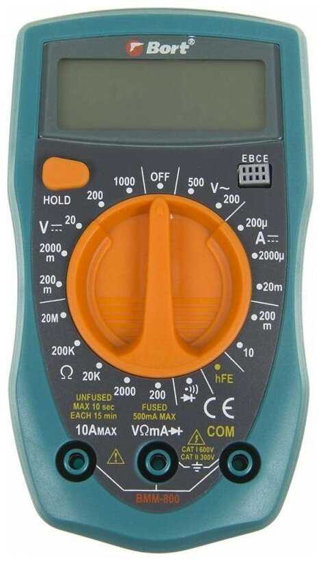Мультиметр цифровой Bort BMM-800 фотография 19