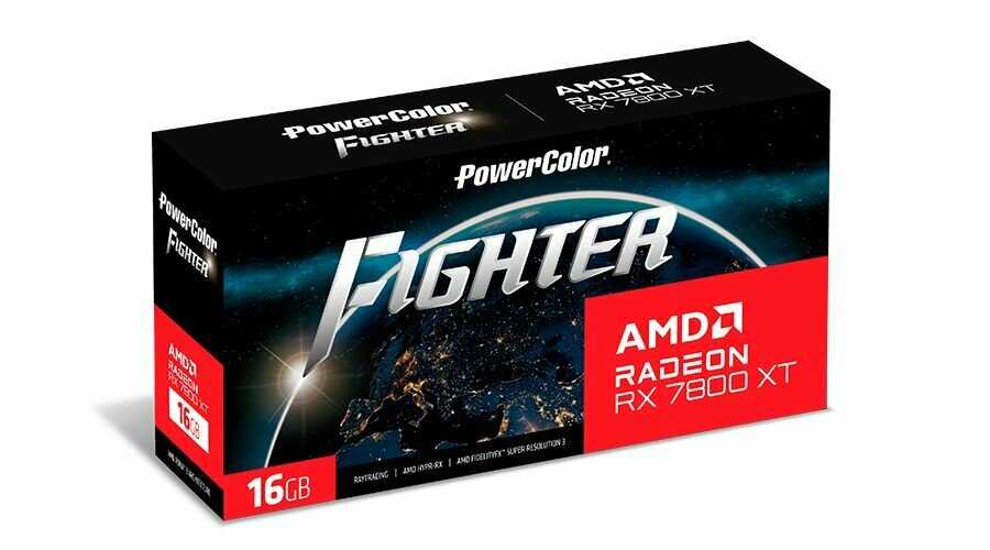 Видеокарта PowerColor RX7800XT Fighter 16GB фотография 1