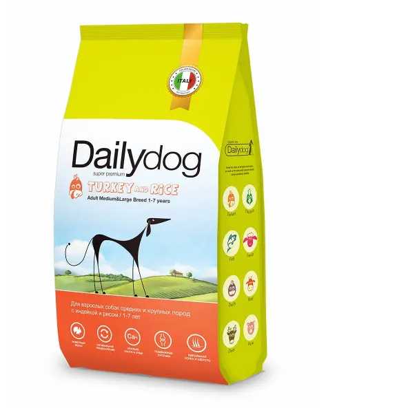 Корм для собак DailyDog низкокалорийный (индейка, с рисом) фотография 4