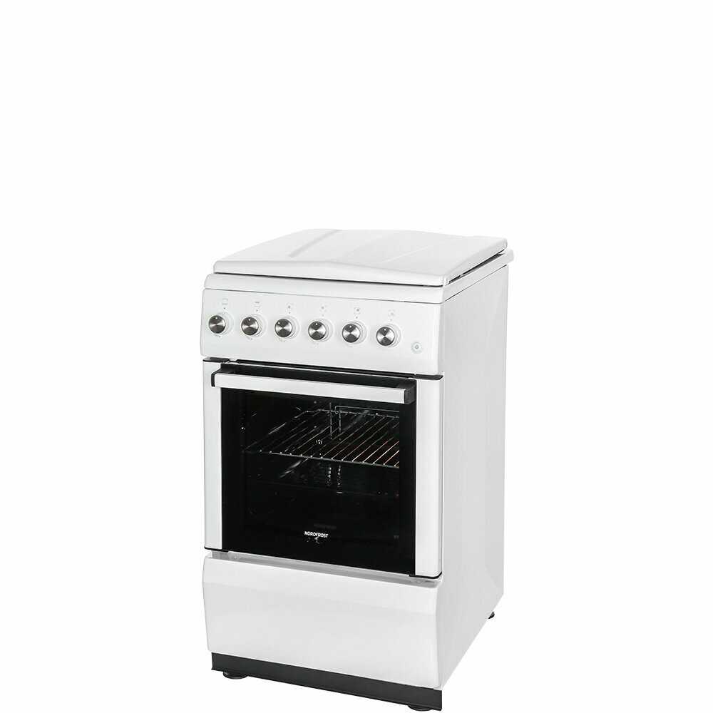 Газовая плита NORDFROST GG 5061 W (50 литров, авторозжиг конфорок, газ-контроль духовки) фотография 15