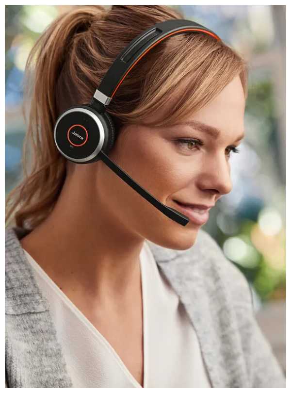 Беспроводные наушники Jabra Evolve 65 SE MS Stereo Link (6599-833-309) фотография 1
