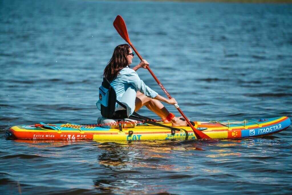 Сап борд надувной iTaoStar 11.0x34x6 Cat (335x86x15) фотография 8