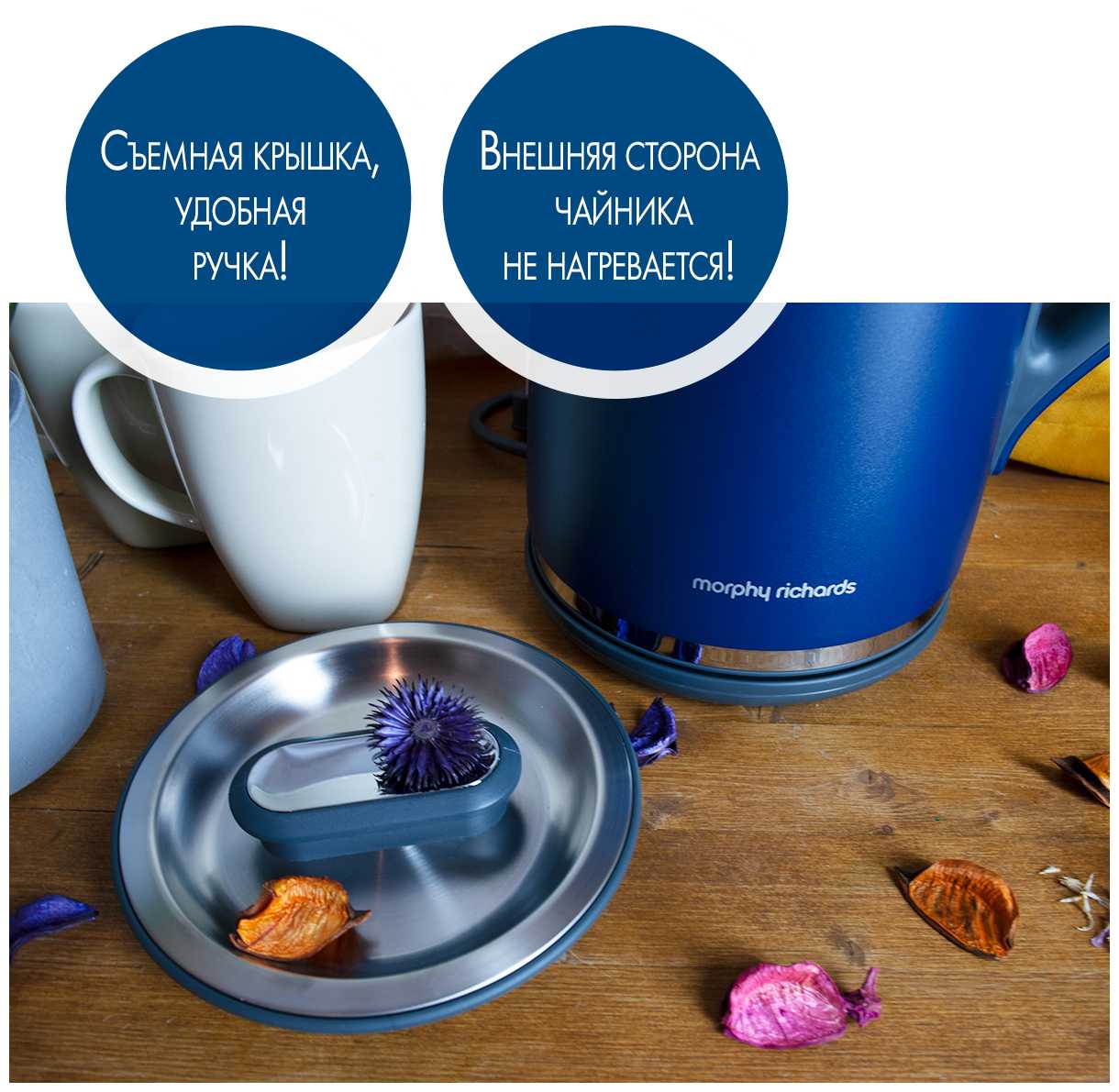 Чайник электрический Morphy Richards Harmony (1,5 л) фотография 5