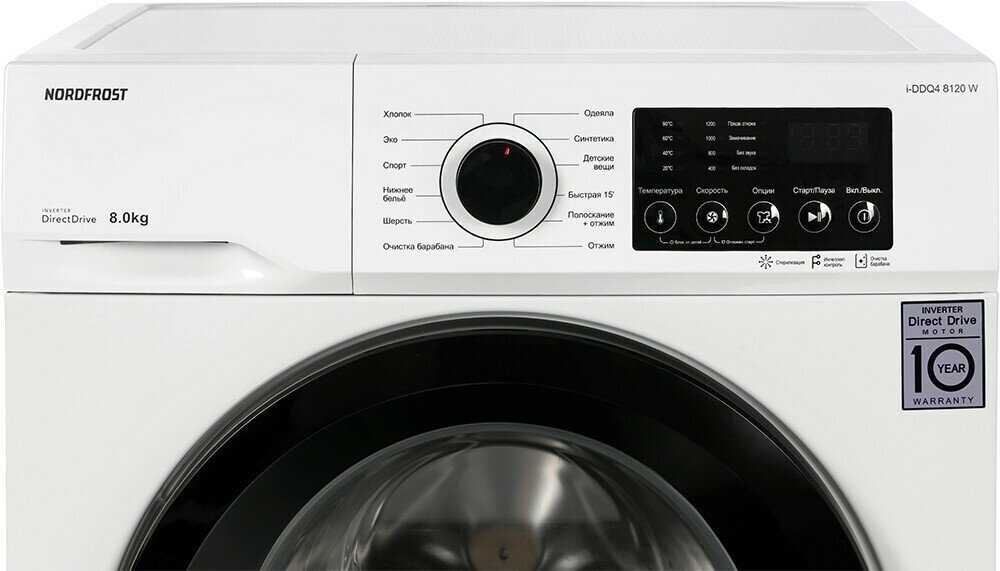 Стиральная машина NORDFROST i-DDQ4 8120 W (8120) фотография 15