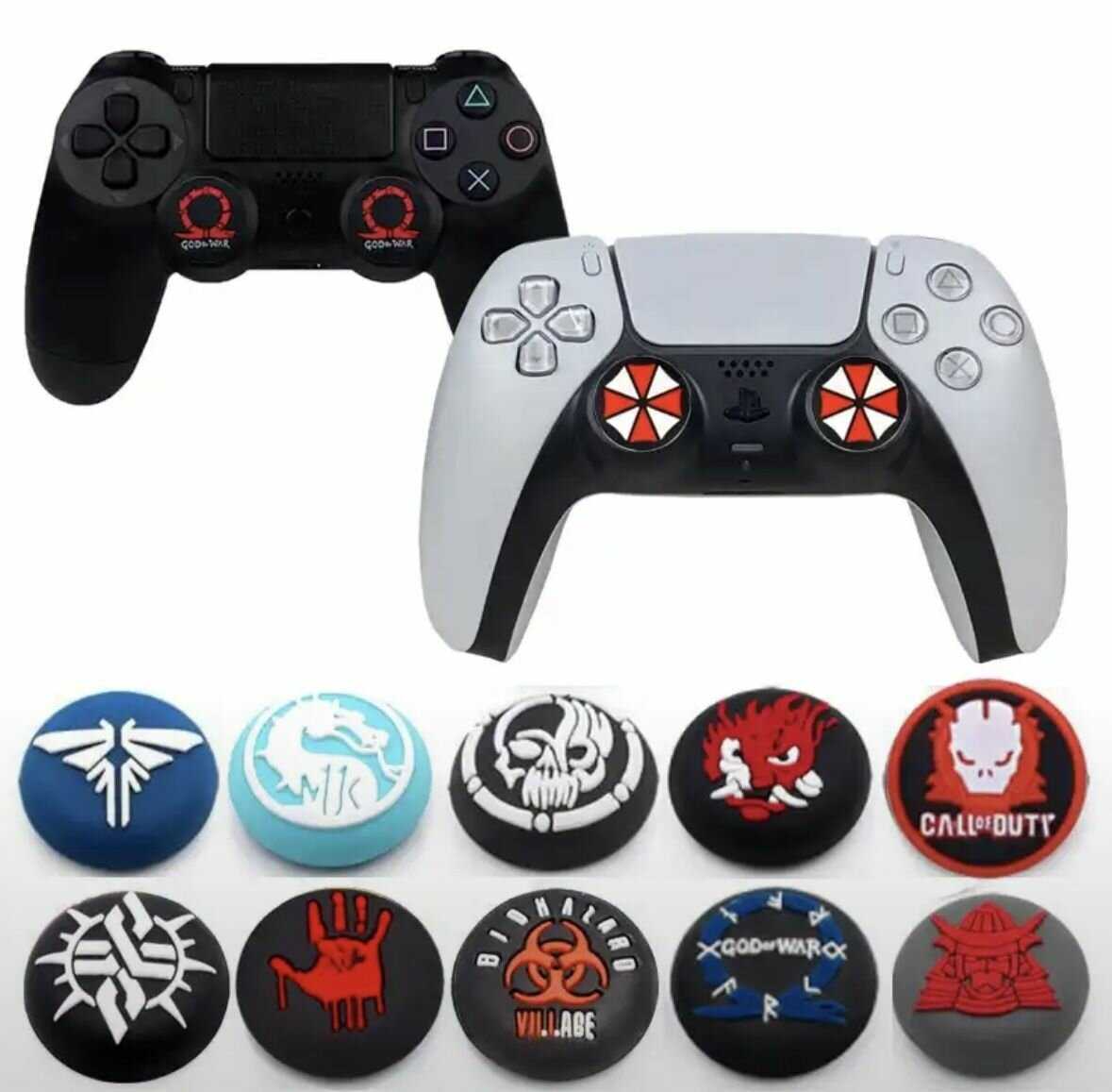 Защитные силиконовые накладки для джойстика PS5 DualSense, PS4 DualShock, Xbox 360 Xbox One Series фотография 13