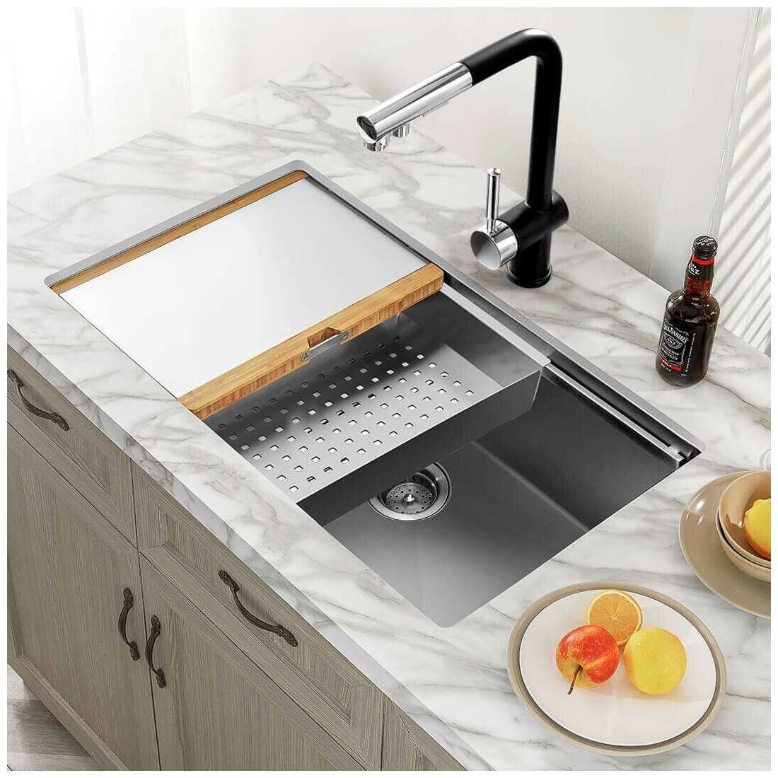 Многофункциональная кухонная мойка Xiaomi Mensarjor Kitchen Multifunctional Sink (2618) фотография 2