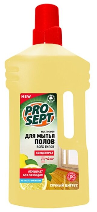 PROSEPT Средство для мытья полов Multipower Цитрус фотография 1