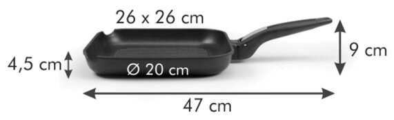 Сковорода-гриль Tescoma SmartCLICK 605066 фотография 1