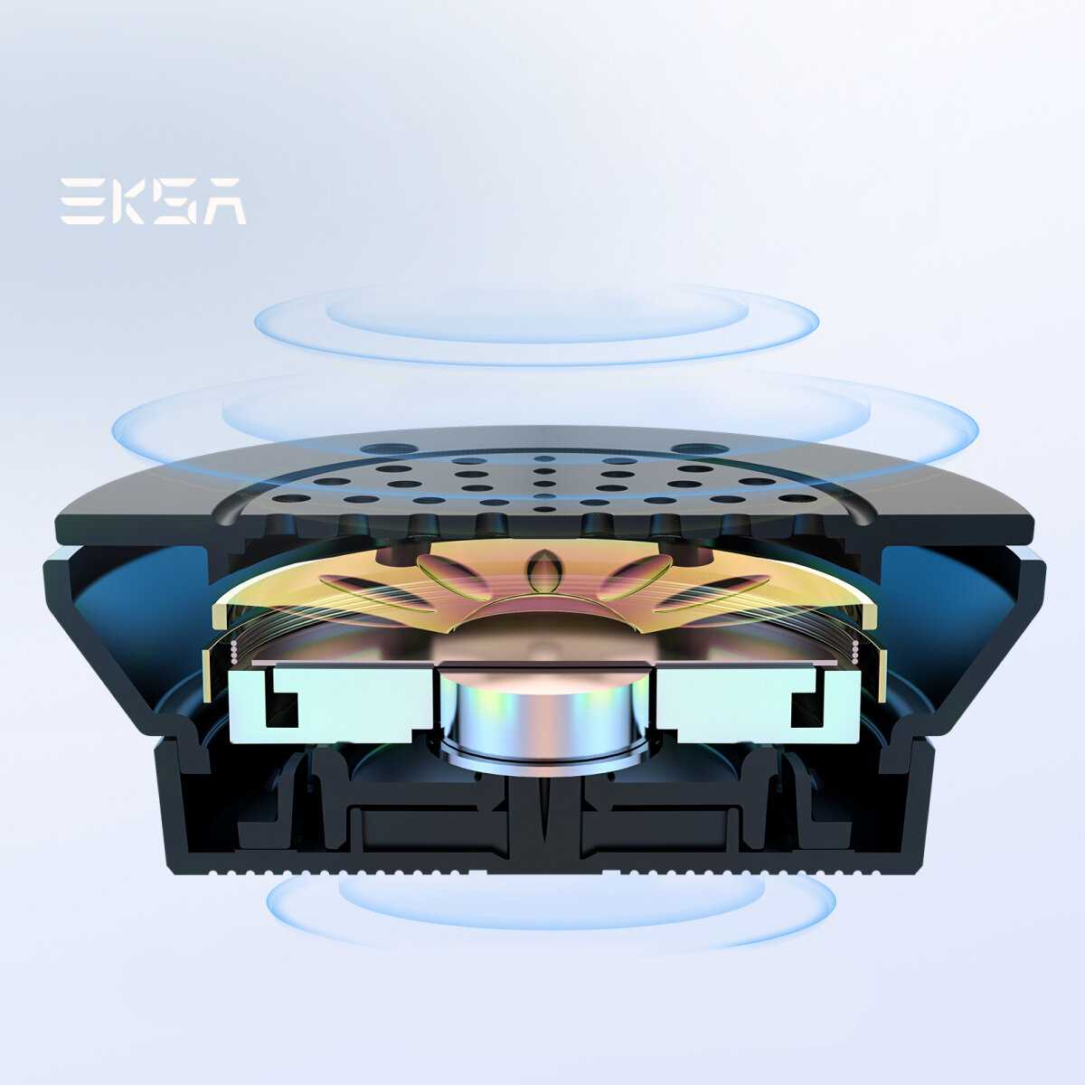 Наушники проводные EKSA H15, офисная гарнитура с микрофоном и кабелем 3,5 мм для компьютера, ENC шумоподавление фотография 6