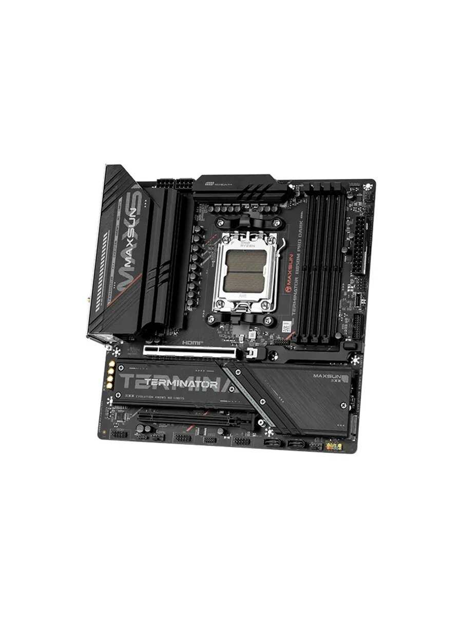 Материнская плата MS-Terminator B850M Edition Pro Dark [AM5, DDR5, Micro-ATX, PCIe 5.0] фотография 5
