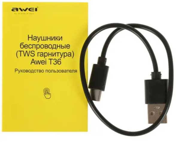 Беспроводные наушники Awei T36 фотография 15