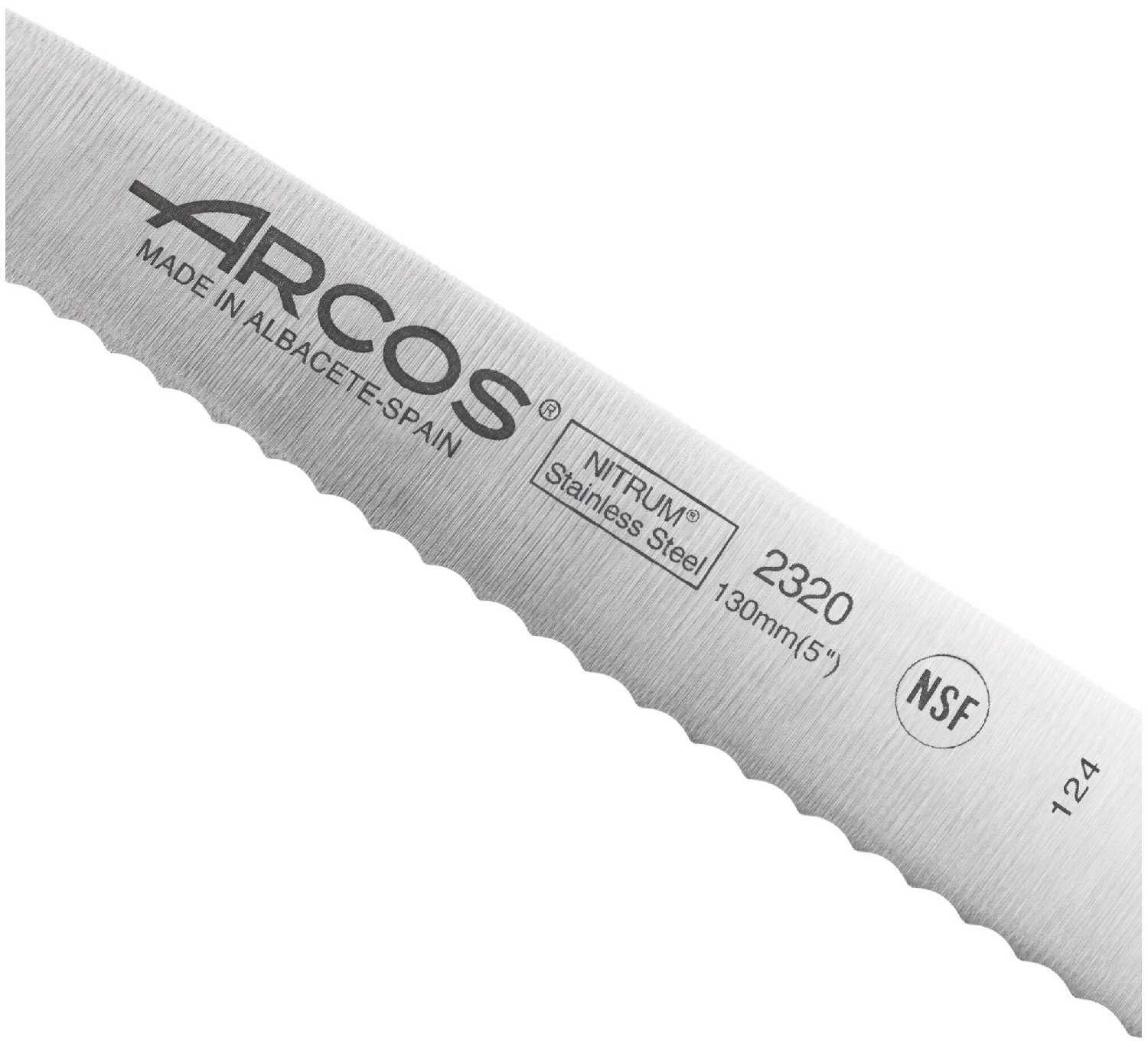 Нож кухонный стальной для томатов 13 см ARCOS Riviera Blanca арт. 232024W фотография 1
