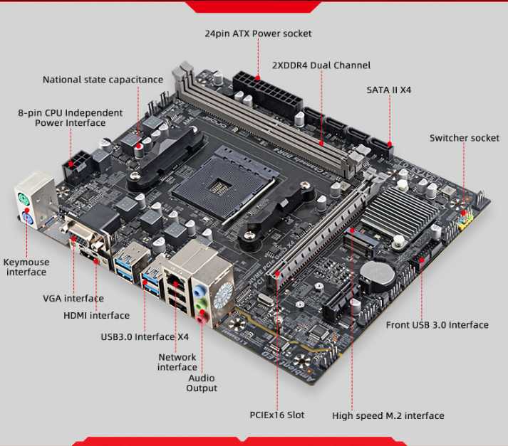 Комплект материнской платы AMD B550-VH (ONDA) + RYZEN 5500 + DDR4 фотография 5