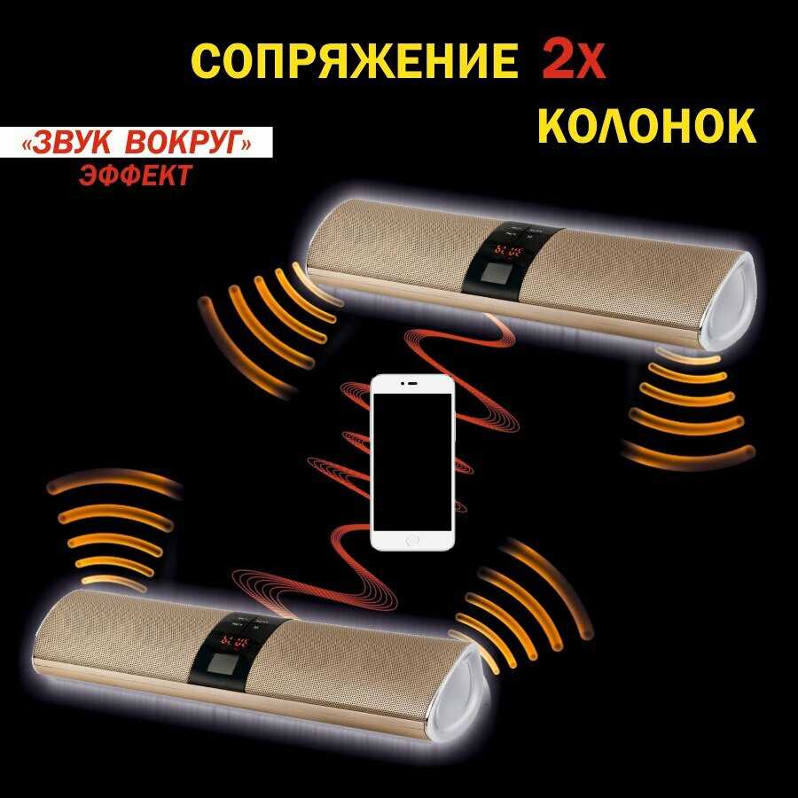 Колонка блютуз Портативная колонка (с FM радио и USB флешкой) фотография 11