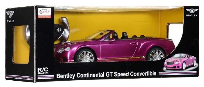 Легковой автомобиль Rastar Bentley Continental GT 49900, 1:12, 38 см фотография 15