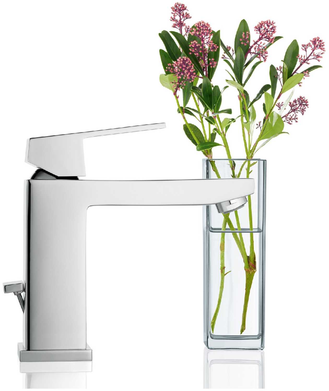 Смеситель для ванны Grohe Eurocube 23445000, рычажный фотография 2