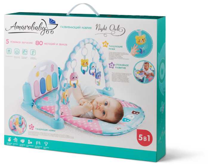 Развивающий коврик Amarobaby Night Owl AMARO-8001-NO/AMARO-80O1-NO фотография 14