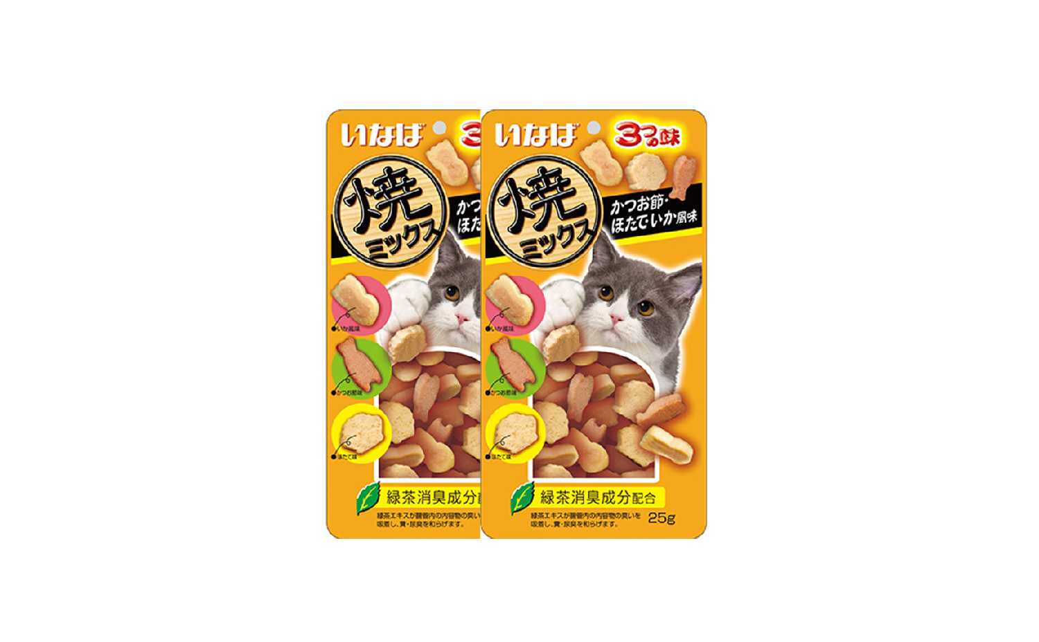 Лакомство INABA Yaki Miksu (Запеченное ассорти для кошек) фотография 13