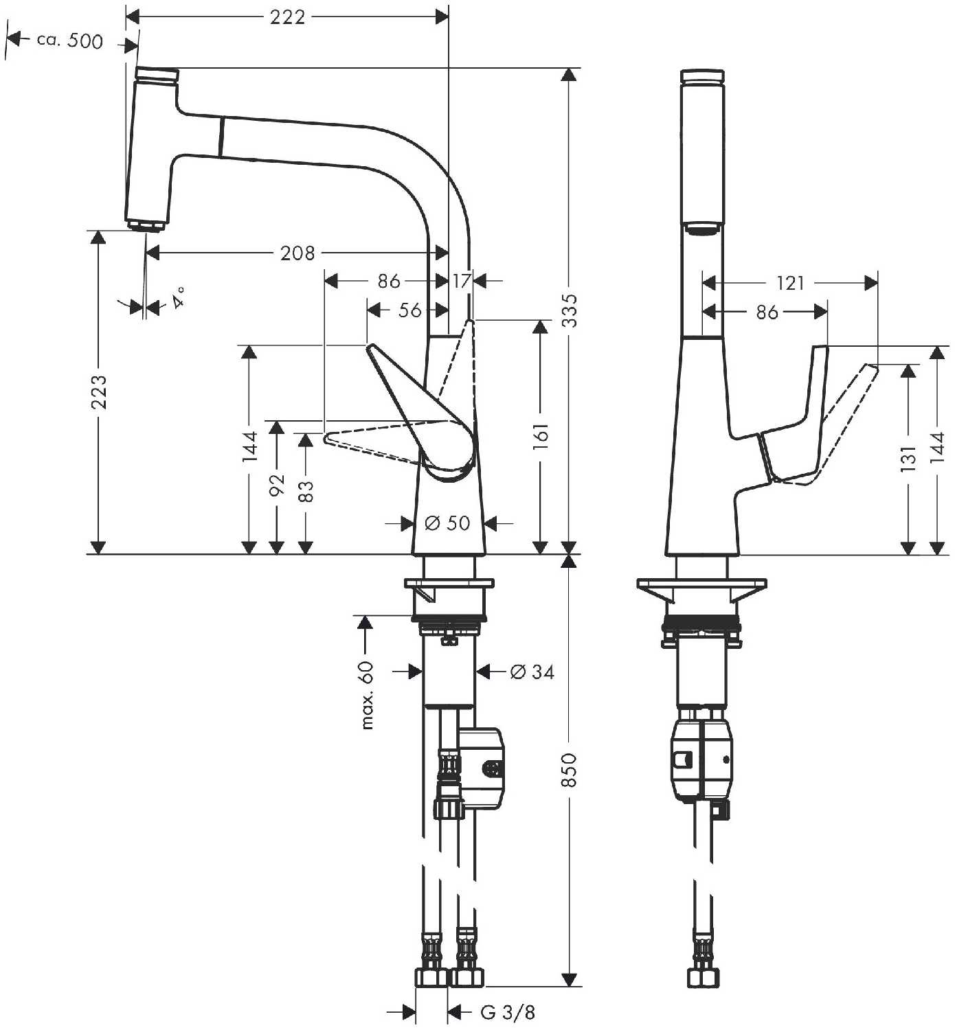 Смеситель Hansgrohe 72822 фотография 15