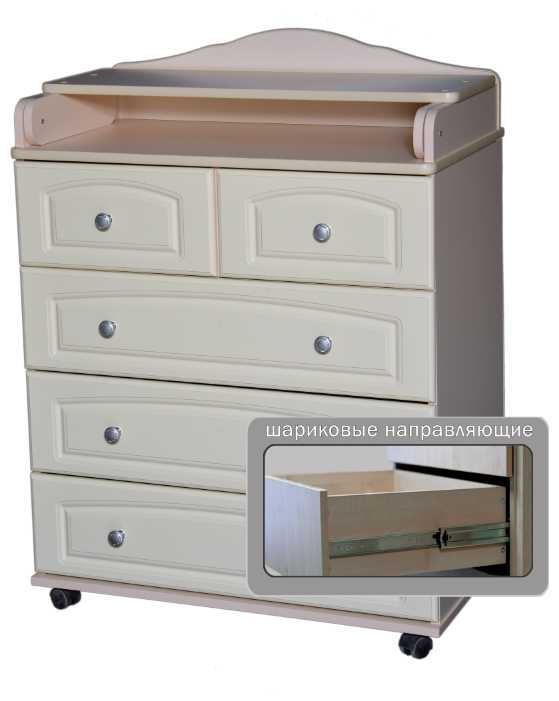 Пеленальный комод Кедр Victoria 805 МДФ фотография 3