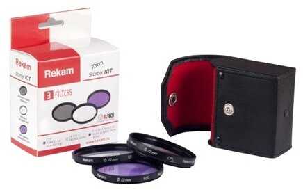 Набор светофильтров Rekam Starter Kit UV+CPL+FLD 72 мм фотография 4