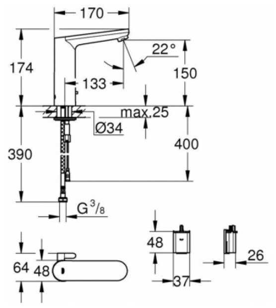 Смеситель Grohe 36422 фотография 2