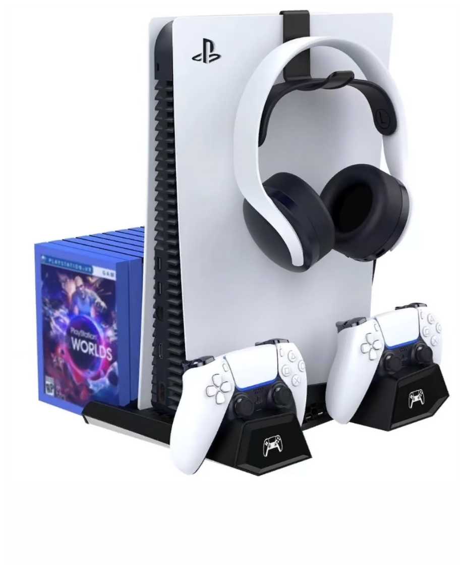 Многофункциональный стенд iPega для PS5 c функцией охлаждения и док-станцией, 6в1, iPega PG-P5023 фотография 1
