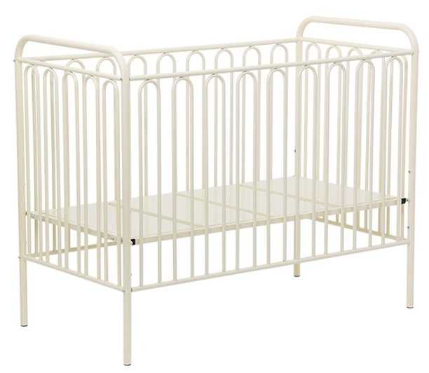 Кроватка Polini Vintage 150 металлическая, черный фотография 8