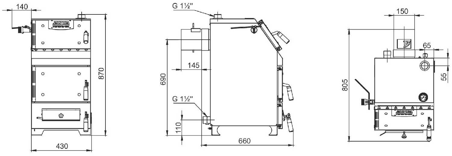 Твердотопливный котел ZOTA Тополь-16ВК фотография 13