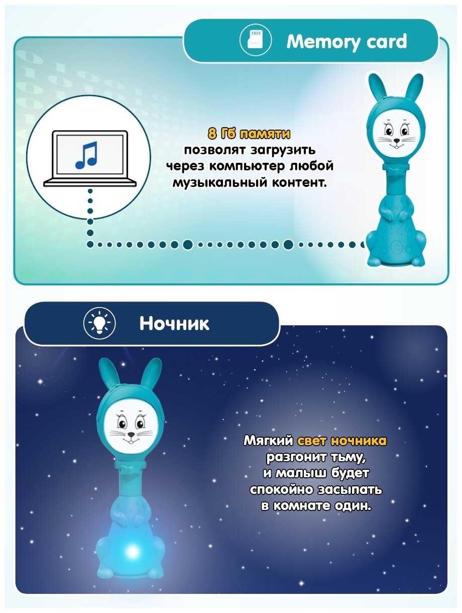 Интерактивная развивающая игрушка BertToys Зайчик Няня PRO фотография 14