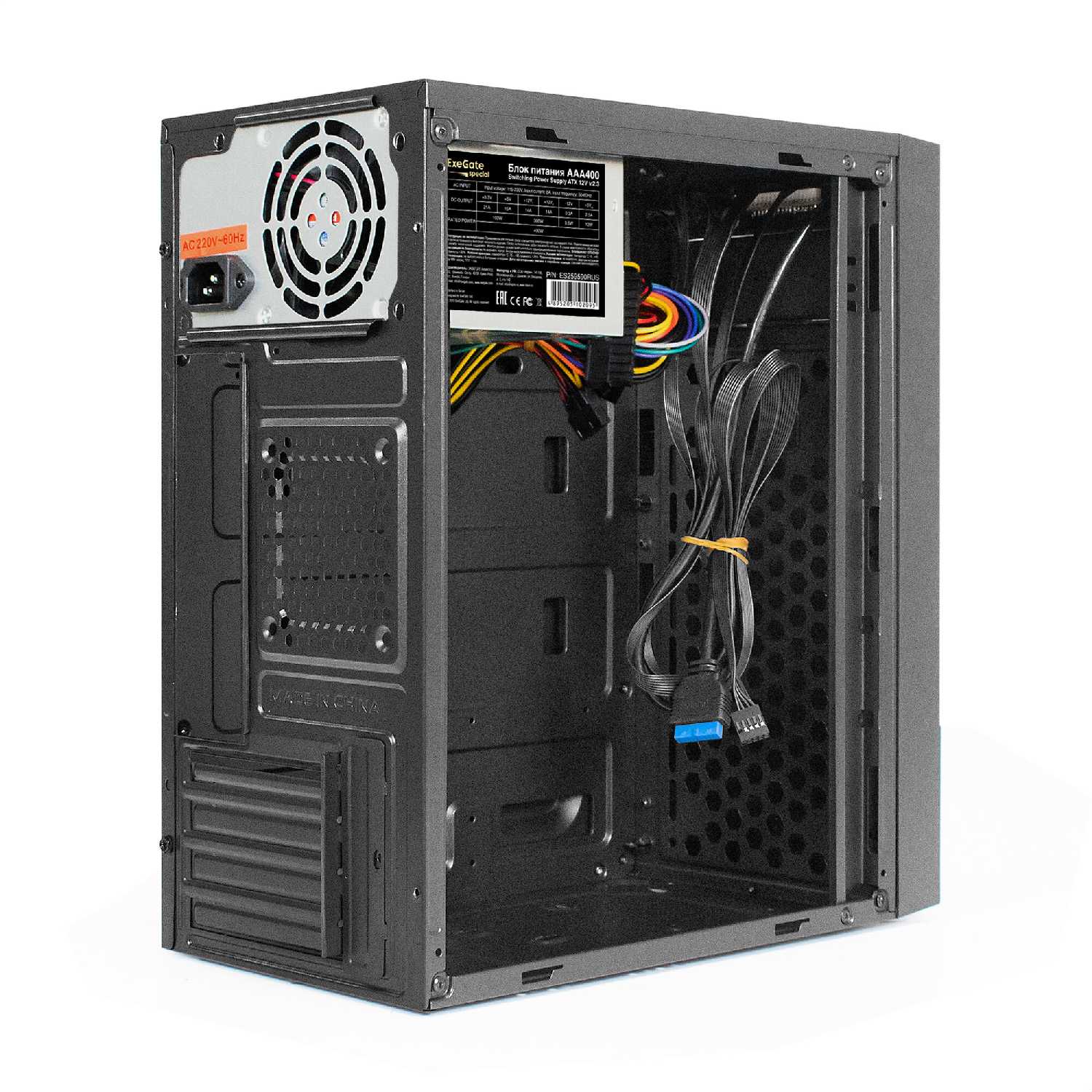Корпус Minitower ExeGate BAA-114U2 (mATX) фотография 9