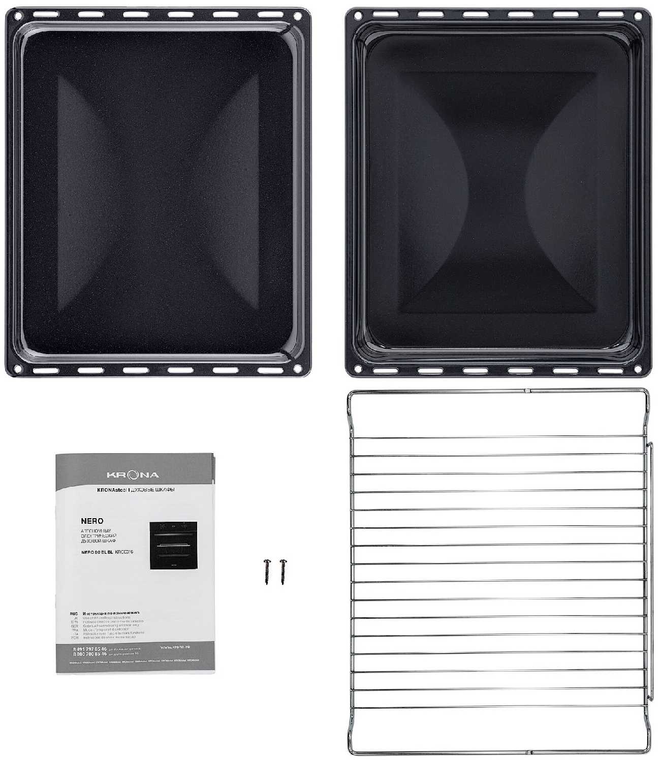 Встраиваемая Духовка Krona NERO 60 BL/BL фотография 11